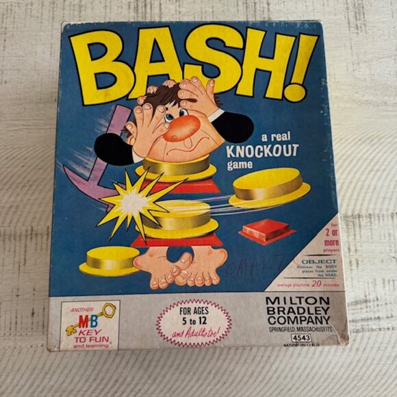 Vintage 1965 Mint Milton Bradley Bash! A Real Knockout Game #4543 - Picture 1 of 9